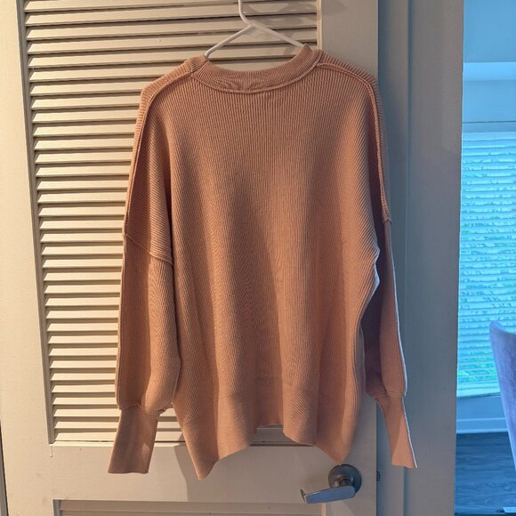 ANRABESS Oversized Batwing Sleeve Crewneck Sweater Flush Pink NWOT Size S - Picture 6 of 9